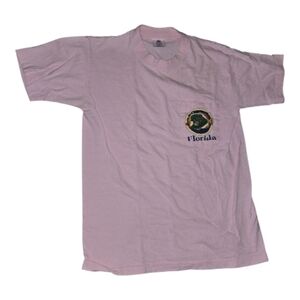Vintage Pink Florida Graphic T-Shirt Size M